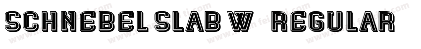 Schnebel Slab W03 Regular字体转换